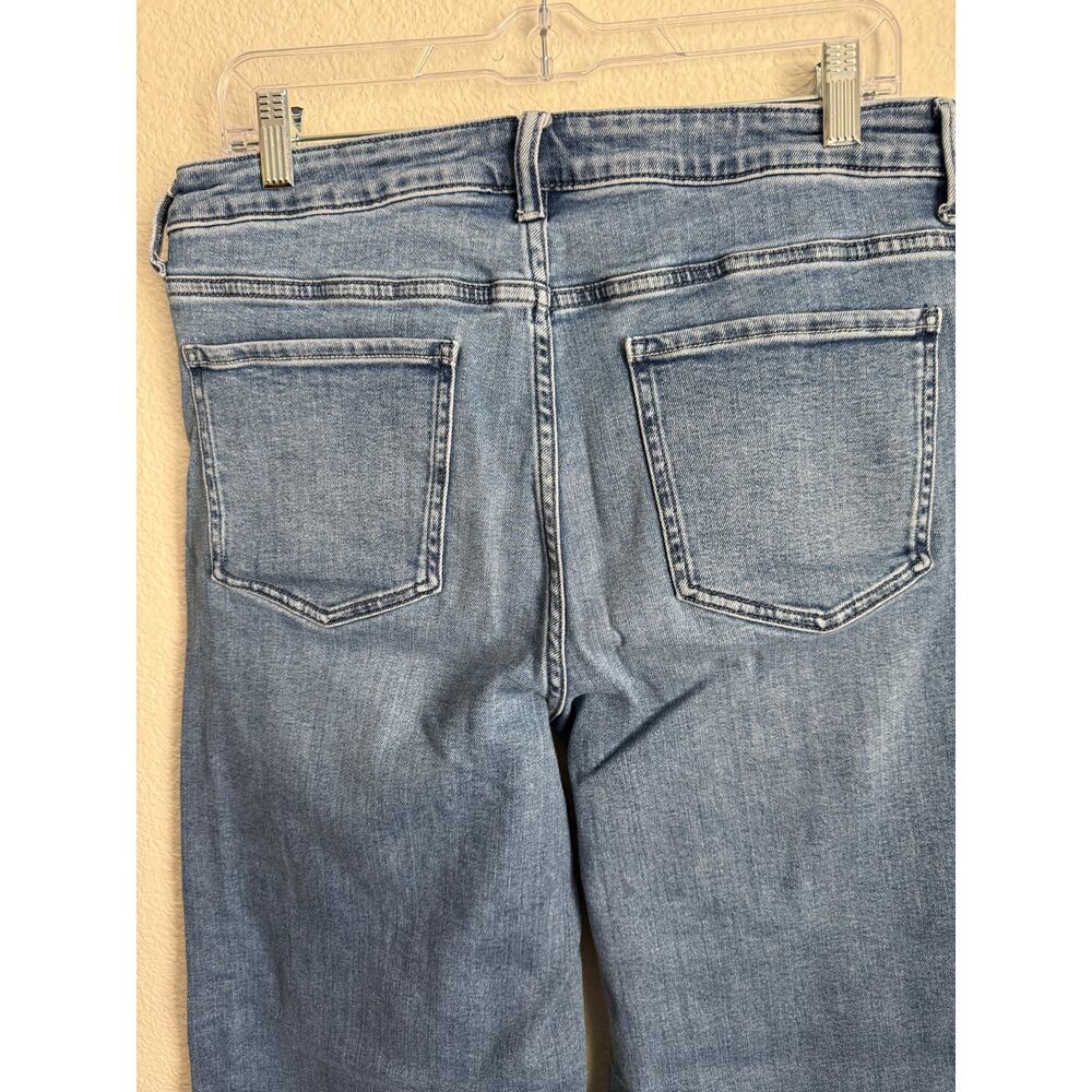Quince Women Jeans Bella Stretch Wide Leg Seaside Blue 32/32 - Picture 5 of 10